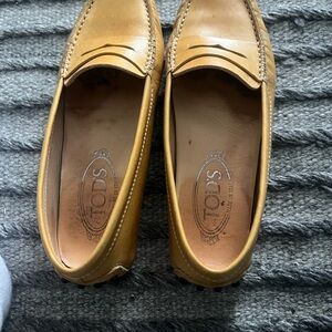 Tod’s Driving Loafers - mustard yellow